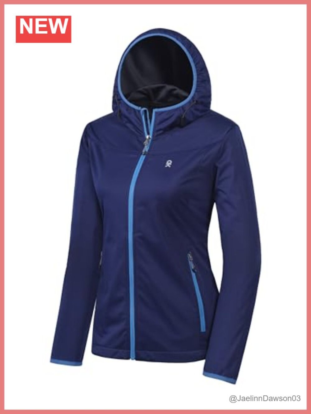 Women's Lightweight Hooded Softshell Jacket Windproof Water Repellent